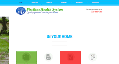 Desktop Screenshot of firstlinehealthsystems.com